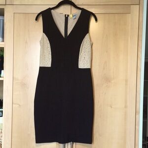 DKNY lace and black dress